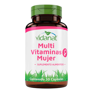 Vidanat Multivitaminico para Mujer 30 Cápsulas