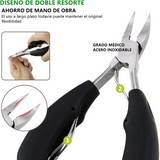 Cortaúñas Profesional para Uñas, Pedicura y Herramientas de Manicura para Uñas Gruesas y Uñas de Los Pies con Limpiador de Uñas Acero Inoxidable Profesional Cutículas Preferido por Los Podólogos