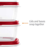 Rubbermaid 2063701 Contenedores de almacenamiento de alimentos con tapas ventiladas, Conjunto de 30 (60 piezas en total)