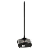 Rubbermaid Commercial 253100BK Lobby Pro Upright Dustpan, w/Wheels, 12 1/2", Polypropylene w/Vinyl Coat, Black