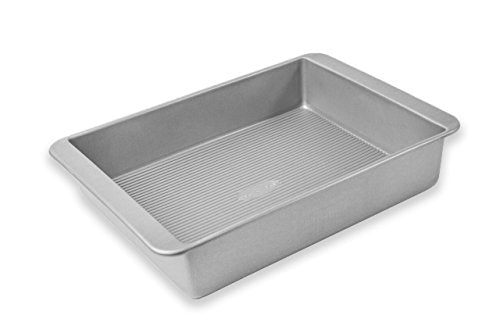 Pan Bakeware Lasaña y asado, sartén antiadherente resistente a la deformación, fabricado en los Estados Unidos con acero aluminizado, profundo