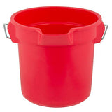 Rubbermaid Commercial Products Brute Resistente, Resistente a la corrosión, cubeta Redondo, Rojo