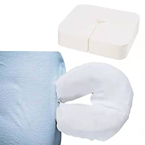 Fundas desechables para cuna facial, 100 unidades, para mesa de masaje, suaves, transpirables, de grado médico, antiadherentes, para almohada de pestañas