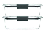 Rubbermaid Brilliance - Recipiente para alimentos, Transparente, 2 pack 3.2 Medium, 1, 1