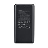 ADATA Powerbank Batería Portátil Recargable P20000QCD Power Bank de 20,000 mAh (74Wh), Color Negro (AP20000QCD-DGT-CBK), Tecnologías de Carga Rápida Qualcomm QC 3.0 / USB PD 3.0