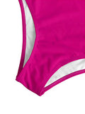 Traje de baño de una pieza para mujer, con un hombro recortado, monokini, Rosado, M