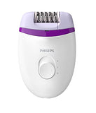 Philips Depiladora con cable compacta satinelle essential para piernas, Blanco