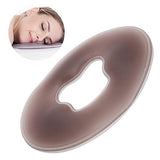 Almohada de silicona para spa - Suave spa para salón de belleza, masaje, almohada facial, reposacabezas, superposición, almohadilla para relajación facial, marrón