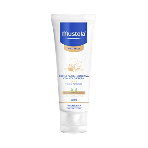 Mustela Crema Facial Nutritiva al Cold Cream para Bebé o Niño con Piel Seca, 40mL