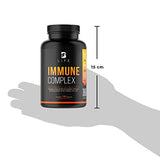 Suplemento Sistema Inmune 180 Cápsulas Vitamina C, D3, Zinc, Echinacea, Oregano, Ajo y Jengibre. Immune Complex B Life