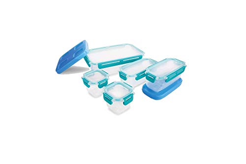 Rubbermaid LunchBlox  Kit de recipientes herméticos para alimentos, tamaño pequeño, azul, Kit de entrada grande, Azul, Large, 1