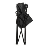 Amazon Basics - Silla plegable acolchada para acampar al aire libre con bolsa de transporte, 38 x 24 x 36 pulgadas, color negro