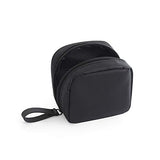 Bolsa de maquillaje, bolsa de cosméticos perezosa, bolsa de aseo de viaje, organizador de maquillaje, accesorios de viaje impermeables para mujeres y niñas, mini negro