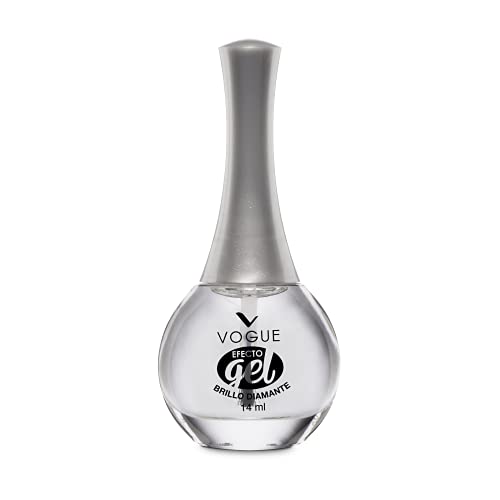 Vogue Esmalte de Unas Efecto Gel, Transparente, 14 ml