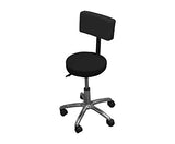 Silla Reclinable para Faciales con Banco | para Masaje, SPA, Salon de Belleza | con Almohadilla Desmontable y Orificio Facial (Negro)