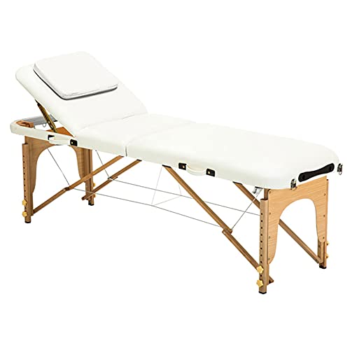 Mesa De Masaje Cama De Masaje Portátil Mesa De Terapia Cama De SPA, Cama De Salón Ajustable En Altura Cama De Cuna Facial, 3 Colgadores De Mesa De Salón De Masajes Plegables Cama