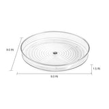 Base Circular Giratoria, 22.9 cm, Transparente