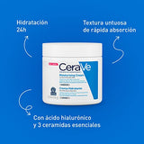 CeraVe Crema Hidratante |454gr| Hidrante diario para rostro y cuerpo para piel seca