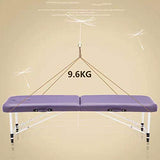 Camas de Masaje Tabla de Masaje portátil Beauty Table Sofá Cama Plegable Therapy Therapy Reiki Tattoo Salon Beauty SPA Sofá (Color : Red, Size : 185 * 60 * 48-73 cm)