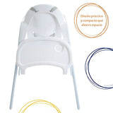 Cosco Silla Alta Cook Blanca, Blanca, Paquete De 1 Count