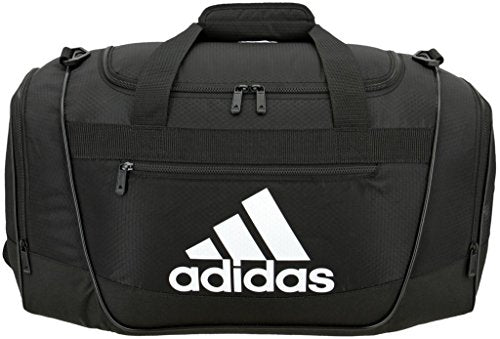 adidas Defender III Duffel Bag, Black/White, Small