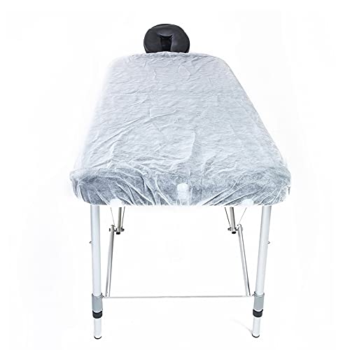 Funda impermeable para mesa de masaje, sábanas bajeras desechables para spa, color blanco, 10 unidades, 36 x 88 pulgadas