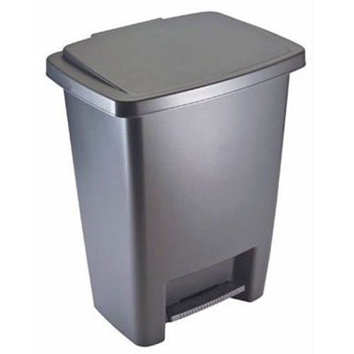 Rubbermaid Bote de Basura con Tapa, 8.25 galones, Gris, fácil de Limpiar para el hogar, Cocina, recámara, Oficina