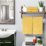 Toallas de mano de baño (14 x 30 pulgadas), toalla de mano suave 100% algodón súper suave y muy absorbente para baño, mano, cara, gimnasio y spa, (2 unidades), color amarillo