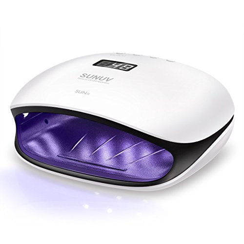 SUNUV 48W UV LED Nail Dryer for Gels Polish With Sensor (White)