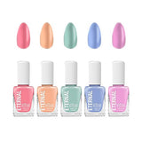 Eternal Colección: 5 piezas: esmalte de uñas de secado rápido y de larga duración (CANDY PASTELS)