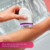 Philips Depiladora con cable compacta satinelle essential para piernas, Blanco