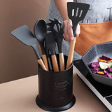 Porta utensilios, organizador de utensilios de cocina de acero inoxidable Berglander para encimera, organizador de utensilios de cocina (negro)