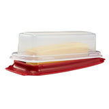 Rubbermaid Plastic Butter Dish, Red