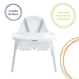 Cosco Silla Alta Cook Blanca, Blanca, Paquete De 1 Count