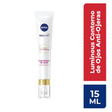 NIVEA Cellular Luminous630 Anti-Manchas Contorno De Ojos Anti-Ojeras (15 ml), Enriquecido Con Ácido Hialurónico y Cafeína para una Piel Luminosa sin manchas por Ojeras, Edad, Solares u Hormonales