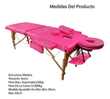 Cama Para Masajes Portatil Mesa Camilla Para Spa Plegable, Cama Camilla Masajes Profesional Portátil Plegable, Camilla Para Masajes Mesa Cama Tatuar Portatil soporta hasta 250 Kilos (Rosa)