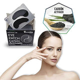 Parches para Ojeras y Bolsas en los Ojos, eye patch, Mascarilla de Carbón Activado con Colágeno, Acido hialuronico y vitamina A, Eye Mask, Hidrata y Alivia la Resequedad en la Piel 20pz para hombre y mujer.