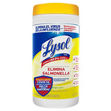 Lysol Toallitas Desinfectantes para Superficies, Aroma Citrus, 80 Toallitas (Tapa puede variar)