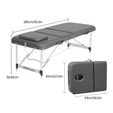 Cama de Masaje, Sofá Cama Portátil de Aluminio Ultraligero Portátil, Cama de Masaje de Terapia de Fuego de Tatuaje Ajustable Mesa de Masaje (Color : Style 1)