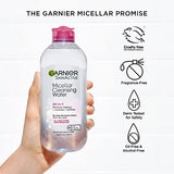 Garnier SkinActive Micellar Cleansing Water, For All Skin Types, 13.5 fl. oz.