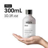 L'Oréal Professionnel Shampoo Morado Silver | Matizador para Cabello con Canas o Platinado | Nutre y Otroga Brillo | 300ML