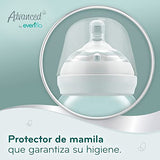 Advanced by Evenflo, Biberón Anticólicos Cuello Ancho, Transparente, Flujo Medio, 9oz/270ml, 2 piezas, MEX.