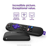 ROKU Express 4K+ | Reproductor Multimedia de transmisión HD/4K/HDR con transmisión inalámbrica Suave y Control Remoto de Voz con Controles de TV, Incluye Cable HDMI Premium