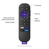 ROKU Express 4K+ | Reproductor Multimedia de transmisión HD/4K/HDR con transmisión inalámbrica Suave y Control Remoto de Voz con Controles de TV, Incluye Cable HDMI Premium