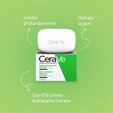 CeraVe Cerave barra limpiadora hidratante |128gr| jabon en barra para rostro y cuerpo | libre de fragancia, no irritante