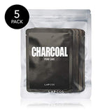 5 Mascarillas Faciales Charcoal de Lapcos. Lujoso Cuidado de la Piel con Polvo de Carbón para Extraer los Residuos que Obstruyen los Poros de la Piel Facial