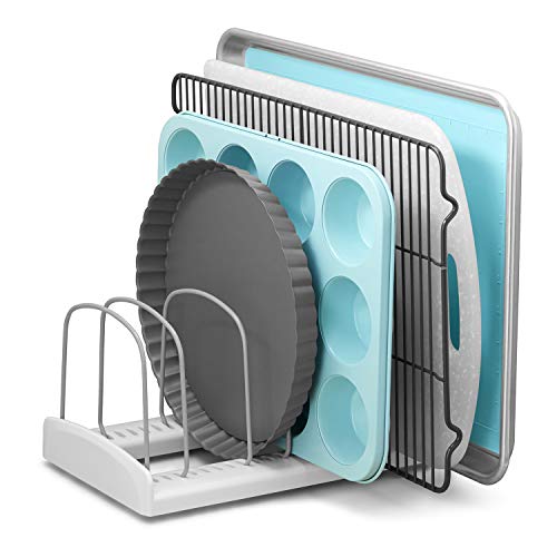 Organizador de sartenes ajustable, Bakeware Rack, 11.5