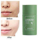 Té Verde Limpiadora Mascarilla SóLida Limpiadora De Acné Belleza Piel Té Verde Planta Hidratante Mascarilla SóLida Stick Mascarilla Limpia Mascarilla De Barro Control De Aceite Espinillas Reducir Los Poros Mascarilla De Frotis