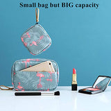 Bolsa de maquillaje, bolsa de cosméticos perezosa, bolsa de aseo de viaje, organizador de maquillaje, accesorios de viaje impermeables para mujeres y niñas, mini negro