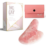 Producto cosmético facial Gua Sha de cuarzo rosa, elimina líneas finas y arrugas, masajeador facial de belleza, cristal de alta calidad, cuerpo, cara, cuello